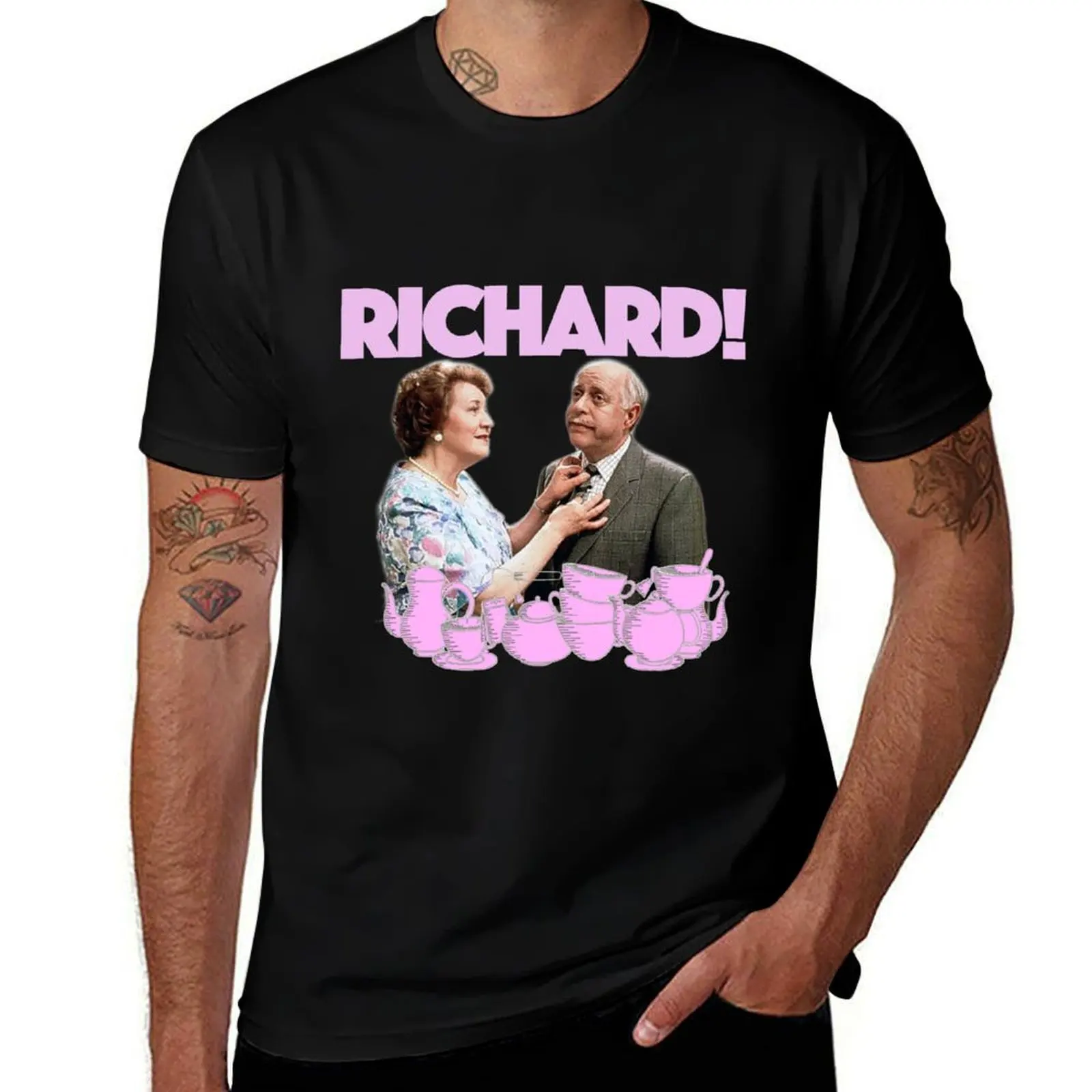 Richard Bucket! T-Shirt Basic Solid Tee for Daily Use T-Shirt