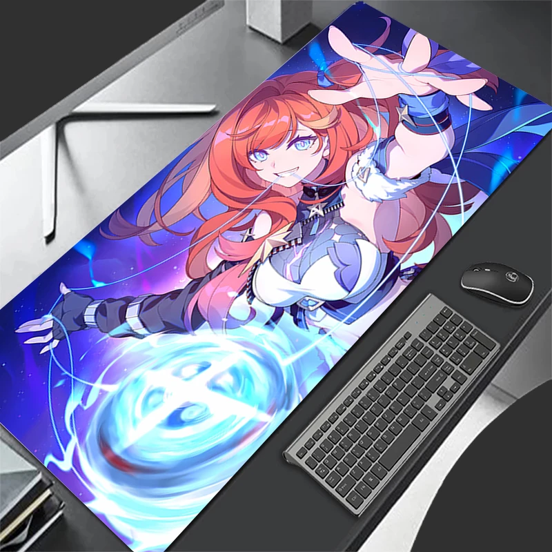 Mousepad Pattern Game Pad Rubber Mouse Pad H-honkai Impact 3 Accessories Desk Mat Non Slip Table Mat Gamer Cabinet Keyboard Pad