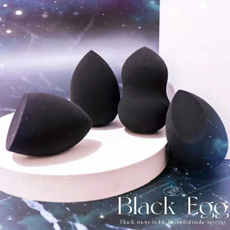 Makeup Egg Black Sponge Water Drop Powder Puff Makeup Tools Do Not Eat Powder Dry and Wet Dual Use Makeup Egg