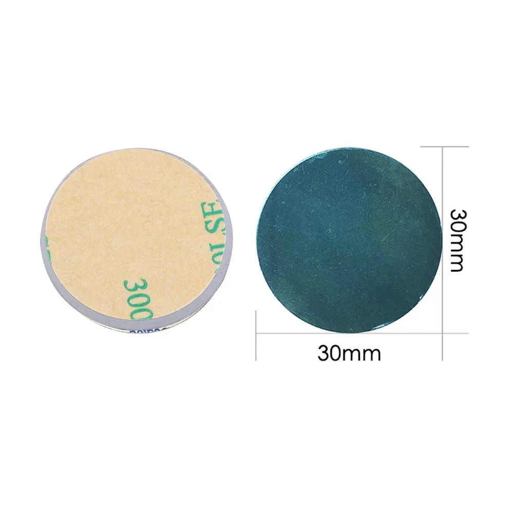 25/1Pcs Round Metal Plate For Magnetic Phone Holder in Car Universal Iron Sheet Sticker Mobile Phone Magnet Holder Mount Plates
