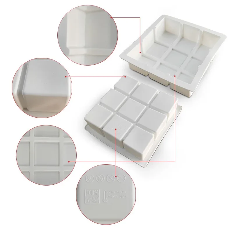 

Silicone Cake Decorating Mold For Baking, Dessert Mousse Pastry Molds, Bakeware Tools, New Sudoku Shape