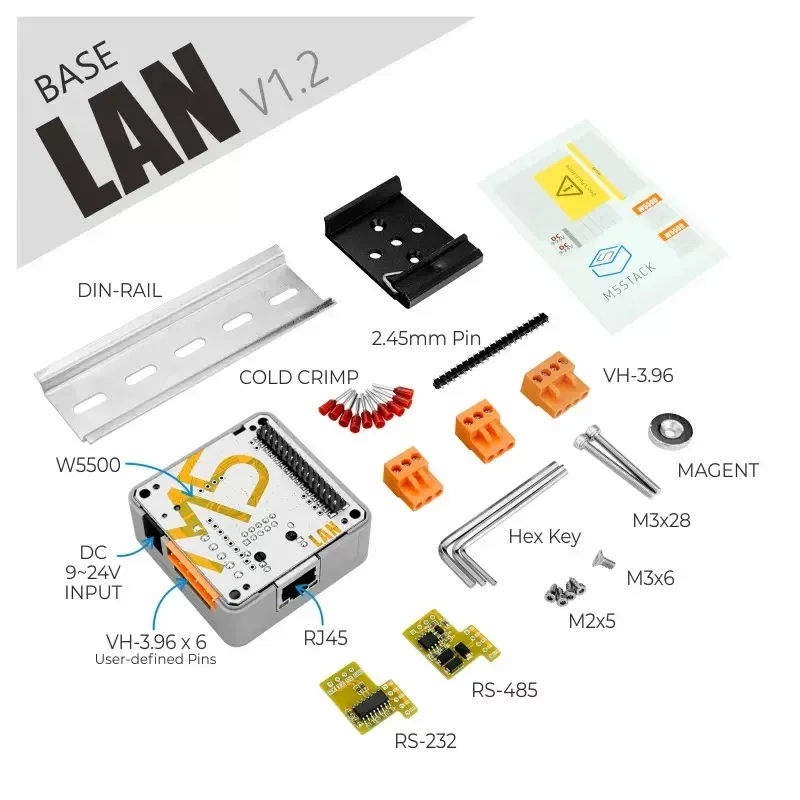 

LAN W5500 Ethernet Controller Chassis TCP/IP Embedded Ethernet Connectivity