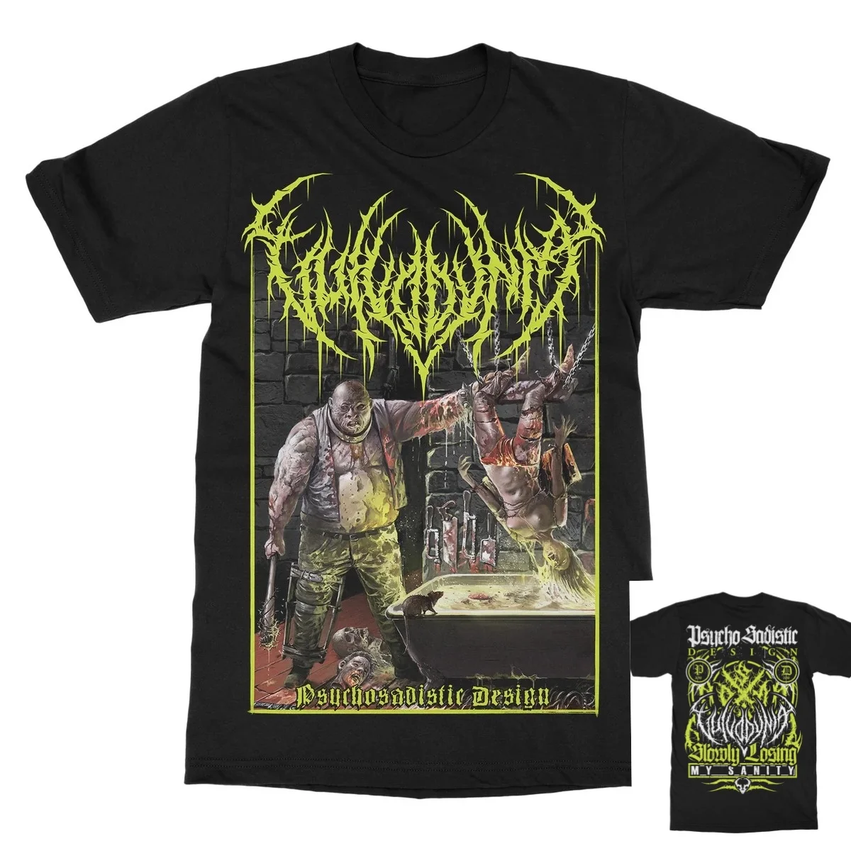 Apocalyptic City Monster Zombie Poster T Shirt, Vulvodynia Praenuntius Infiniti Colorful Horror Scene Graphic T Shirt