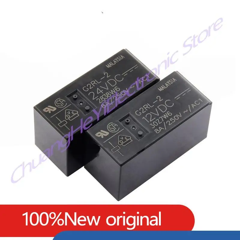 

G2RL-2-5VDC G2RL-2-12VDC G2RL-2-24VDC DC5V 12V 24V 8Pin Two Open and Two Closed Relay