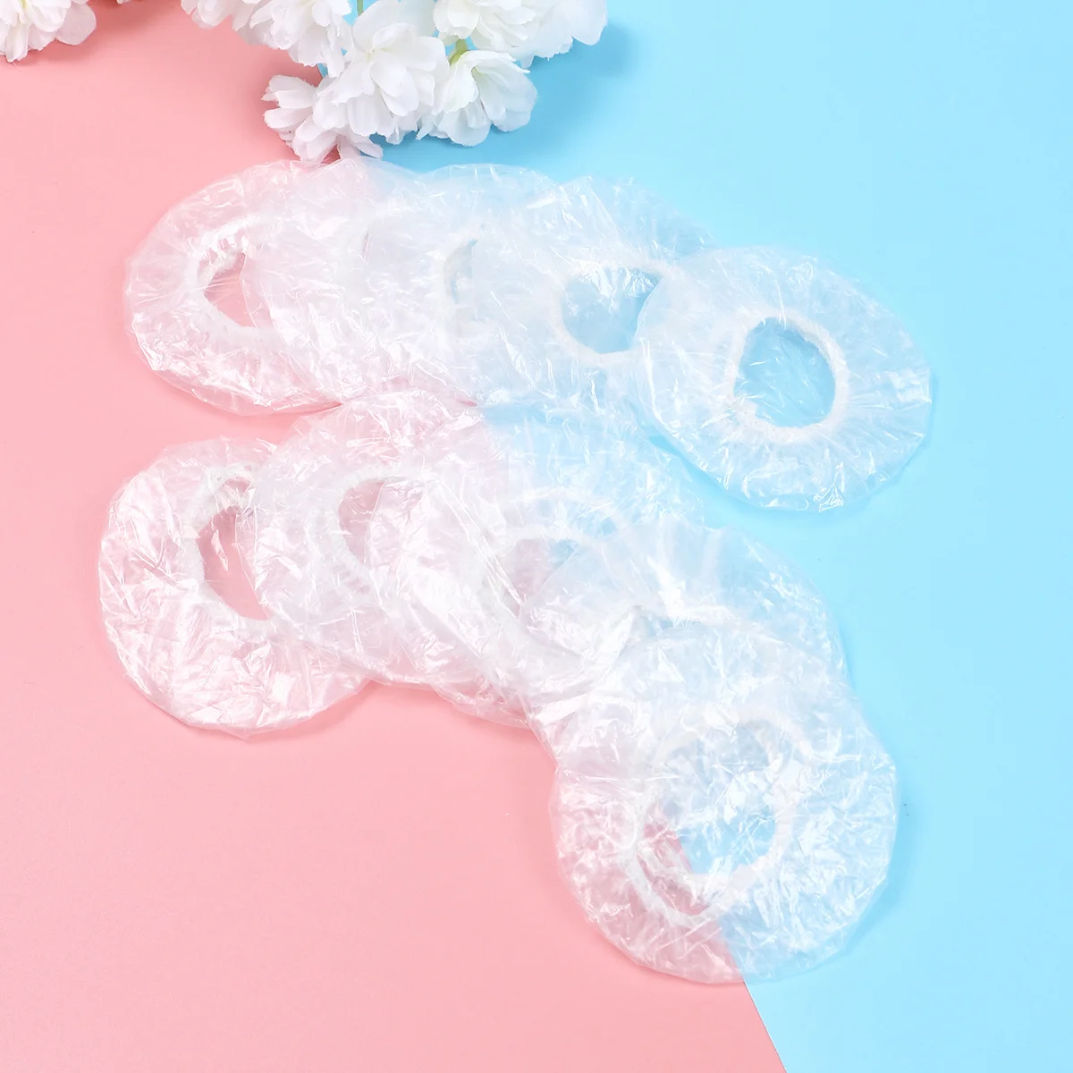 

100Pcs Universal Transparent Waterproof Earmuff Durable Eva Ear Cover for Hair Dye Shower Noise Blocking Salon