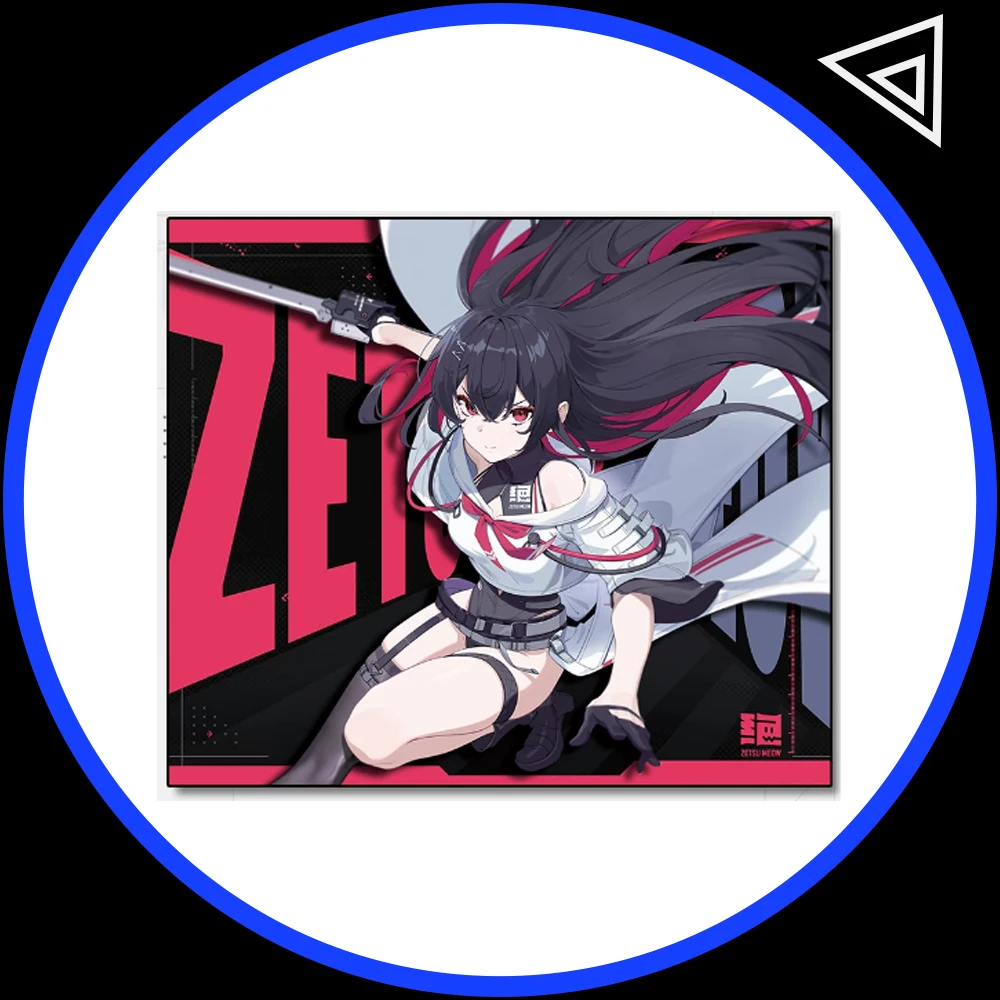 

Zetsu Meow Ren FPS Control MousePad Fine Fabric Soft Smooth Skidproof For CSGO PUGB Valorant APEX Pc Accessories Gifts