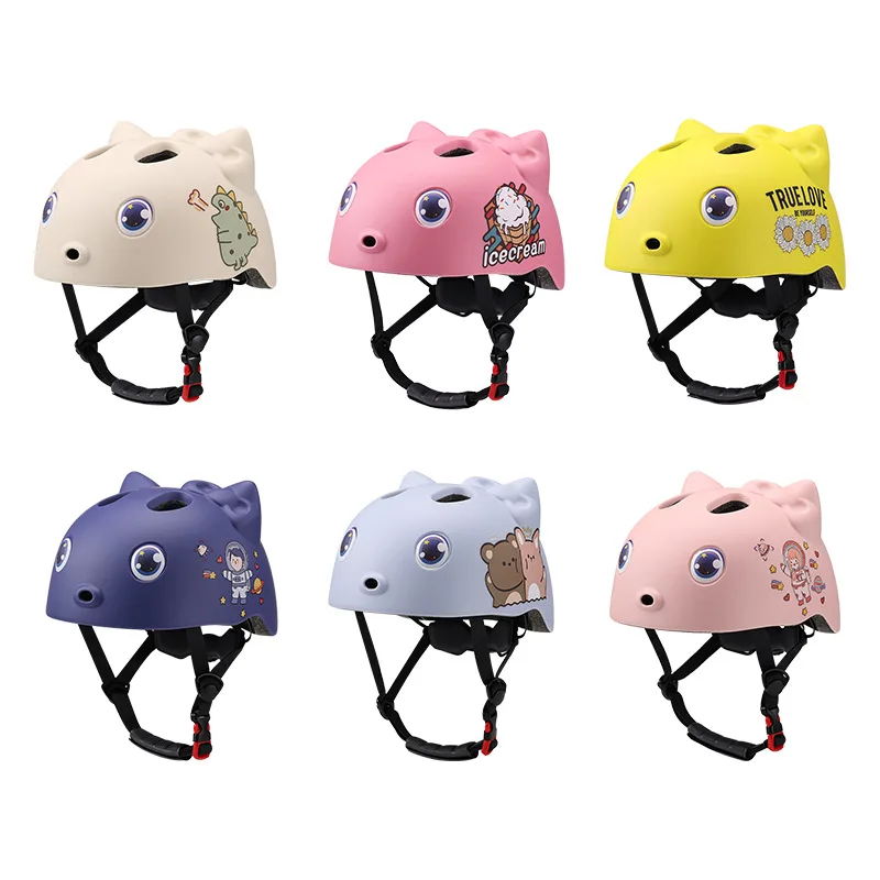 Kids Bicycle Helmets Children Bike Cycling Helmet Animal City Road Bike Headpiece For Boys Girls Outdoor Sports Riding Skating