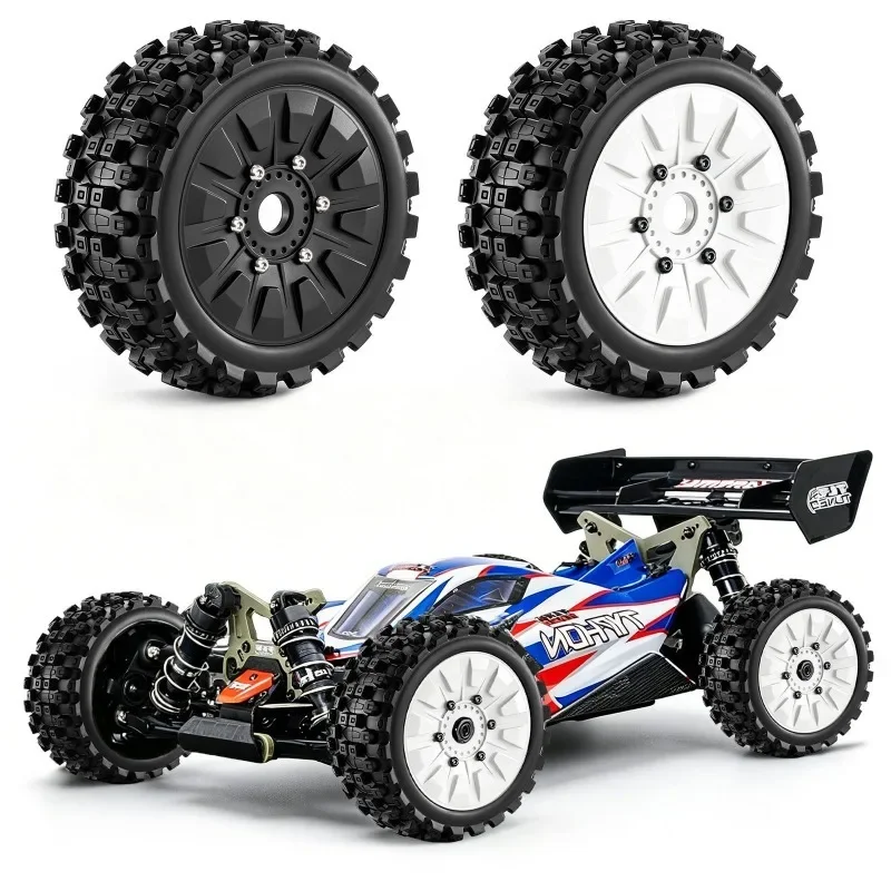 4pcs 118*42mm RC Off-Road Buggy Wheels Tire for 1/8 ARRMA Typhon  Trxs Jato Kyosho  RC Car Upgrade Parts