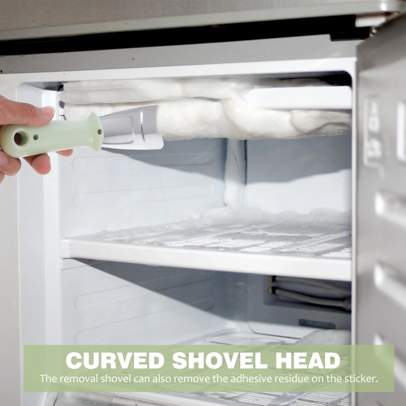 

4Pcs Multifunctional Deicing Shovel Ergonomic Design Smooth Edges Easy Clean Refrigerator Ice Remover Home Essential