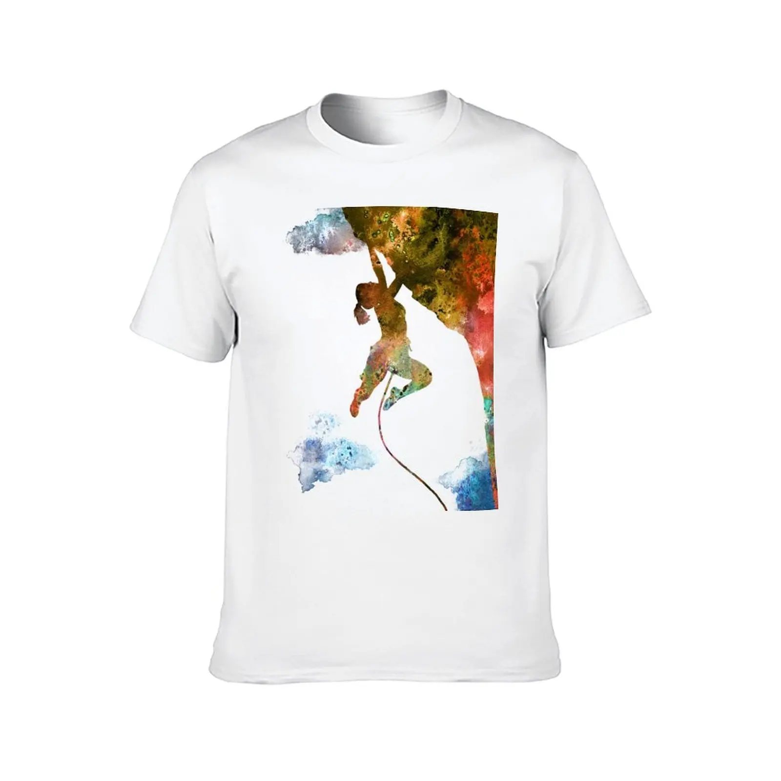 Rock climbing extreme sport woman, climbing woman, climber T-Shirt t shirt for man T-Shirt