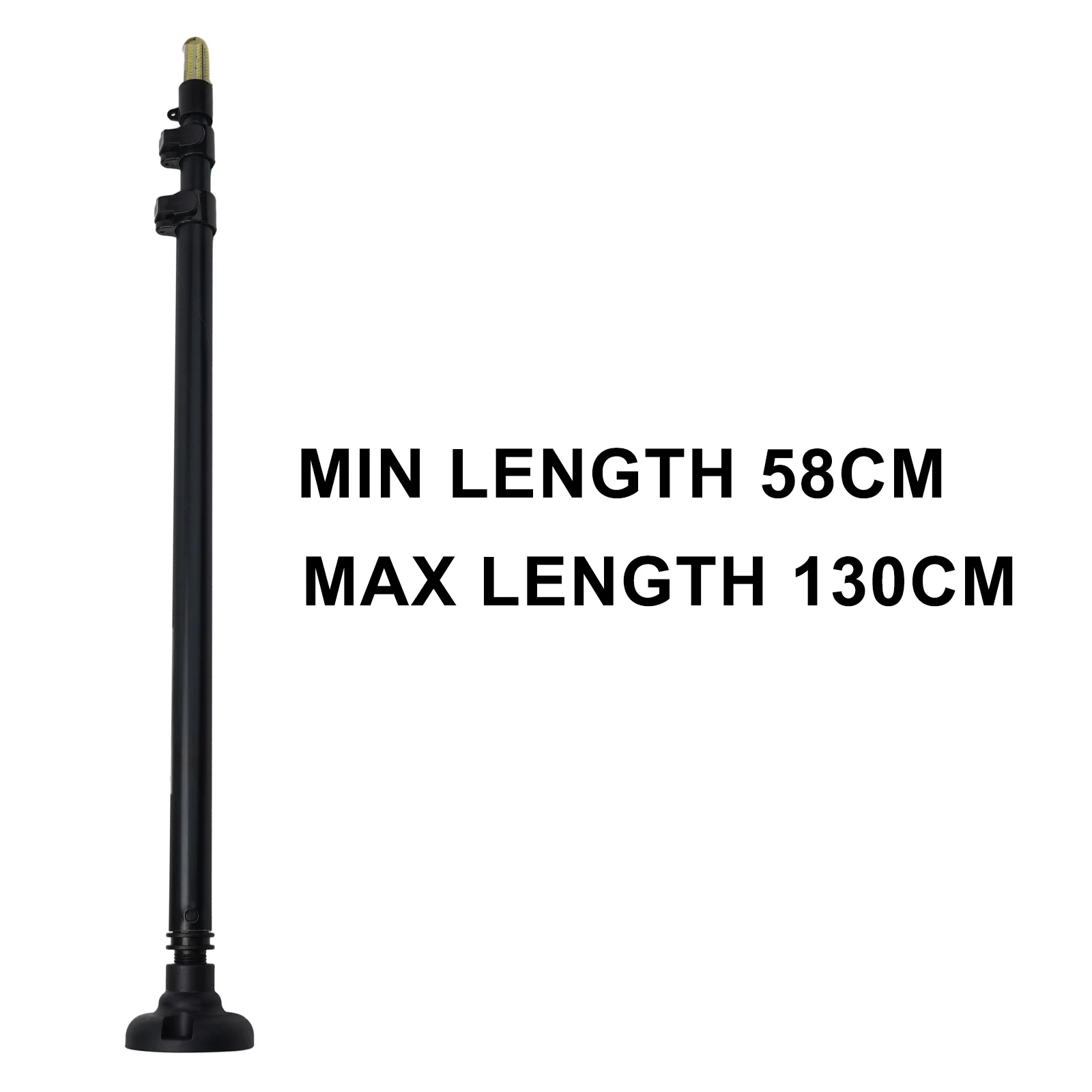 Boat Safety Flag Solution for Kayak Featuring 19W 12V Light and 58-130 cm Adjustable Pole for Canoe Dinghy Yacht