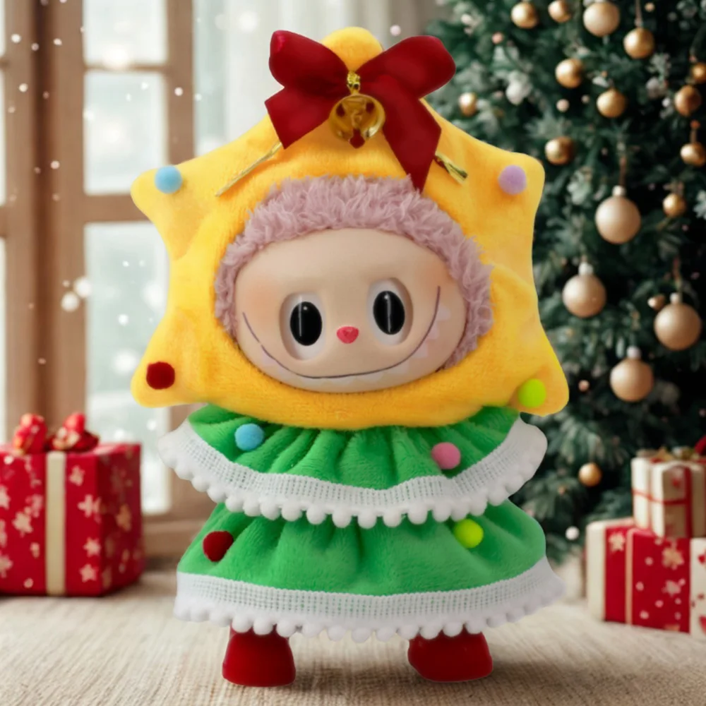 

Набор рождественских украшений для одежды labubu, аксессуары V1 V2 V3, плюшевые куклы, игрушки для девочек