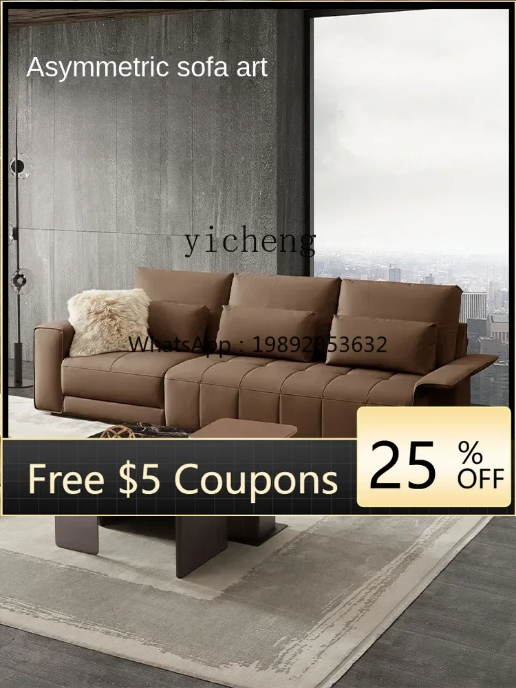 

ZZ Minimalist Leather Sofa Combination Special-Shaped Corner Modern New Leather Sofa