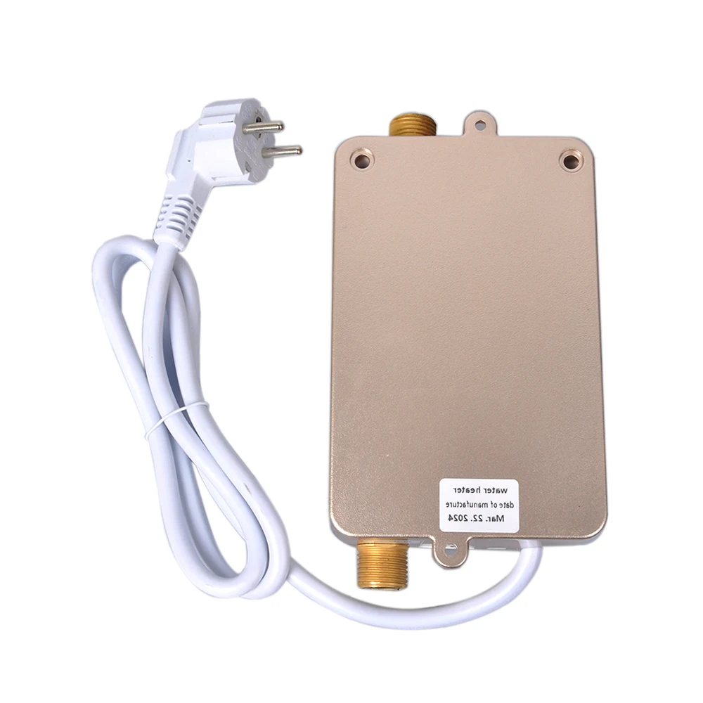 Electric Water Heater, 3800W Mini Instantaneous, Durable, Elegant, Stylish, Suitable for Washing in Bathrooms and Kitchens