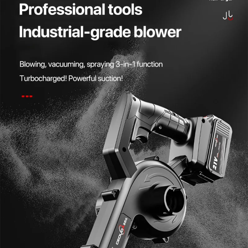 2 في 1 منفاخ منزلي صغير لاسلكي متعدد الوظائف منفاخ قوي قابل لإعادة الشحن مجمع غبار الليثيوم خفيف الوزن منفاخ غبار السيارة