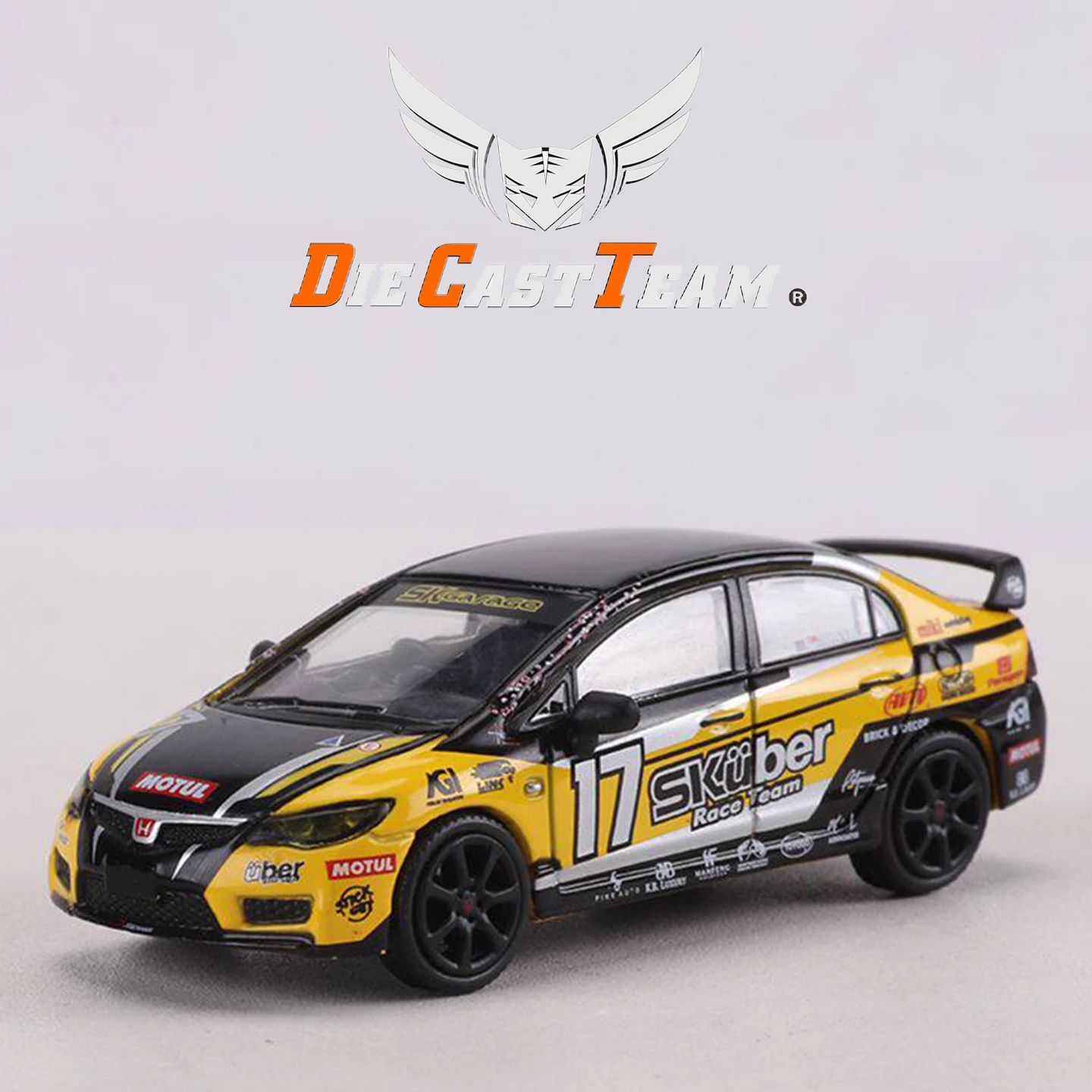 DCT 1/64 FD2 Model 8th Generation Honda Civic Type R Car Alloy