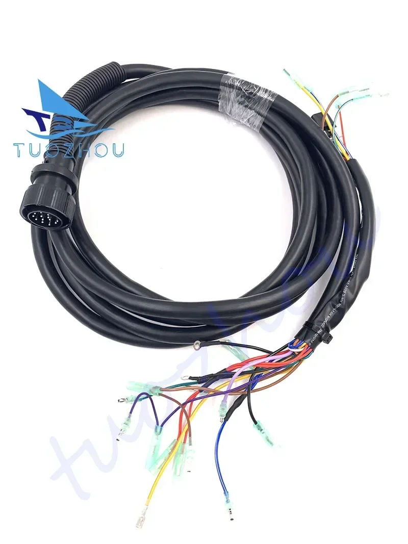 

Harness Assembly 14 Wire/15Feet 896536T01 Cable Main Wire Harness for Mercury Outboard Engine 14P Remote Control Box 14 Pins15FT