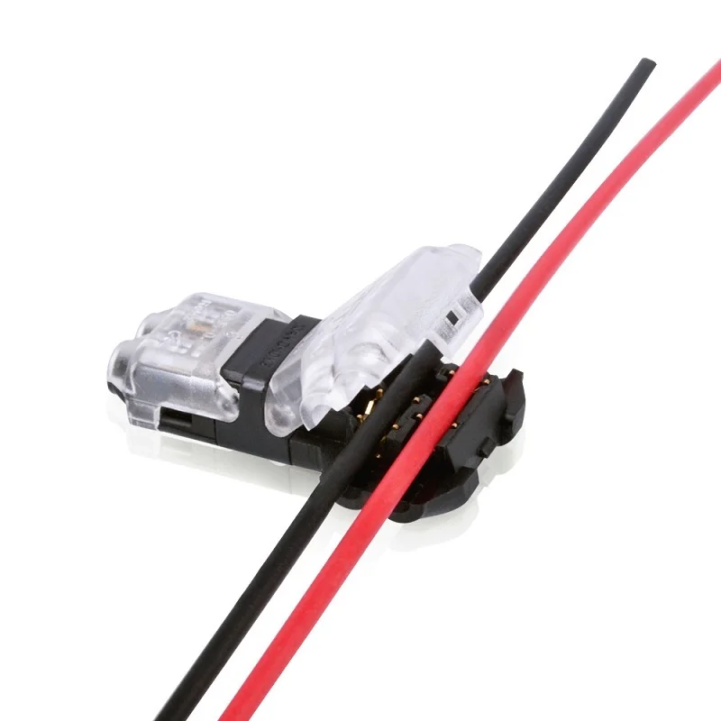 5pcs 10a Universal Compact Wire Wiring Connector Cable Clamp LED Fast Terminal Block T SHAPE Stripping Connectors