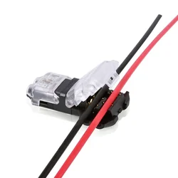 5pcs 10a Universal Compact Wire Wiring Connector Cable Clamp LED Fast Terminal Block T SHAPE Stripping Connectors