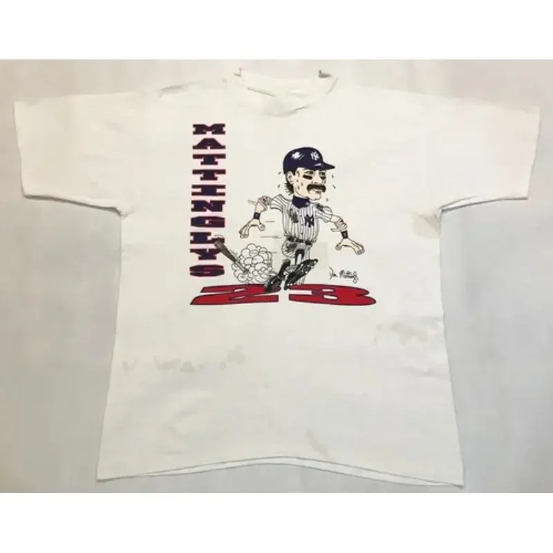 Don Mattingly T Shirt White All Sizes S 5Xl