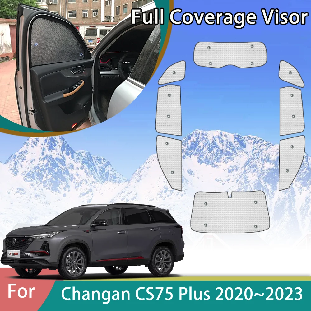 

For Changan CS75 Plus 2020 2021 2022 2023 Car Windows Sunshade Auto Outdoor Accessories Sun Protection Parasol Windshield Visors