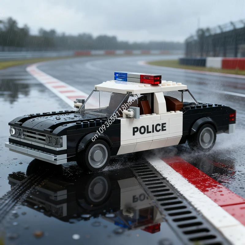 

263pcs MOC Die Hard LAPD Chevroleteed Impala Carsed Model Building Blocks Christmas Gift DIY Idea Toy Education Kids Birthday