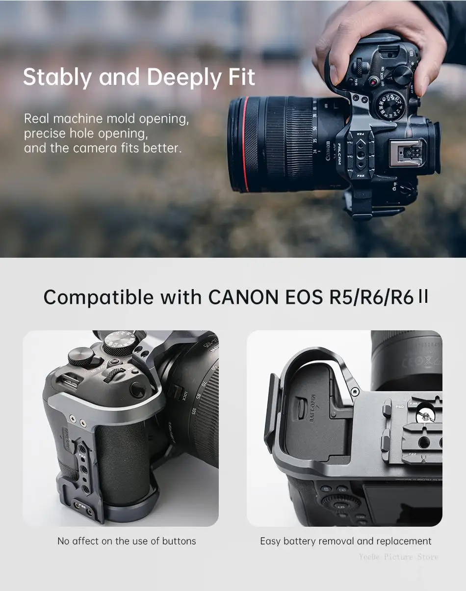 Falcam Camera Cage for Canon EOS R5 R5C R6 II Portable Quick Release DSLR Photography Accessories VS Sunlycnc