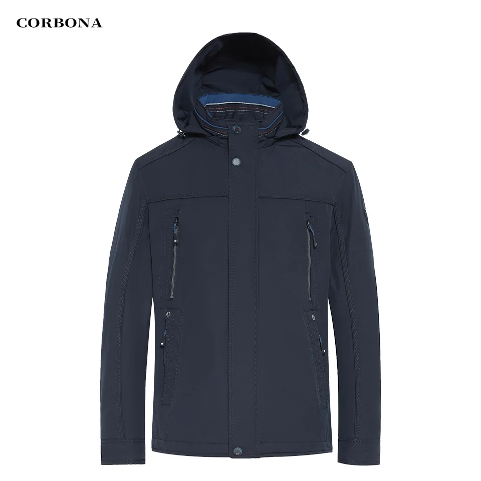 CORBONA 2023 New Style Oversize Autumn  Jacket Waterproof Weatherproof Business Casual Men Winter Coat Outdoor   Overalls Gift