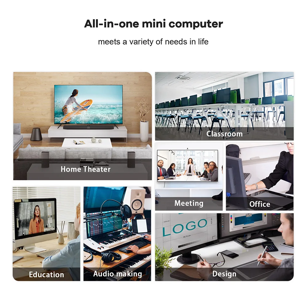Beelink Mini PC SER 5 SER5 MAX AMD Ryzen R7 7735HS R5 5500U Desktop Gaming Computer WiFi 6 1000M M.2 2280 NVMe SSD 4K 60Hz