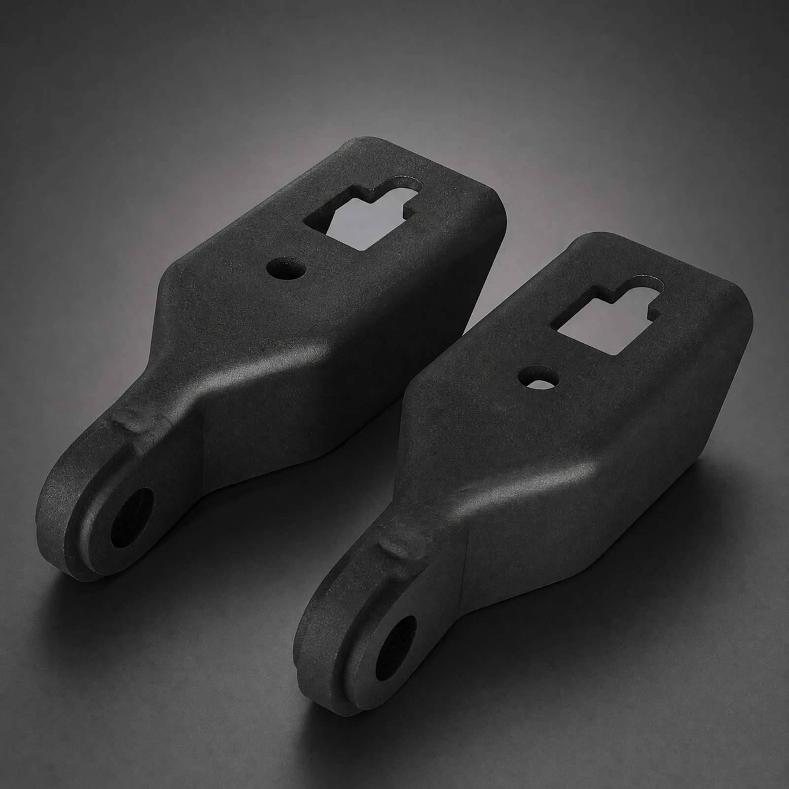 2 Pieces Front Mounting Bracket Reinforced Iron Front Bracket Rugged for Towing Setups, off-Road Trucks