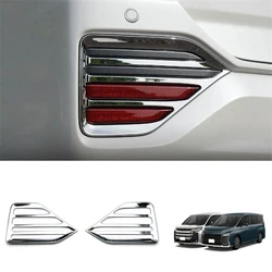 Car ABS Chrome Rear Reflector Fog Light Lamp Cover Trim Bezel Frame For Toyota Noah Voxy 90 Series 2022