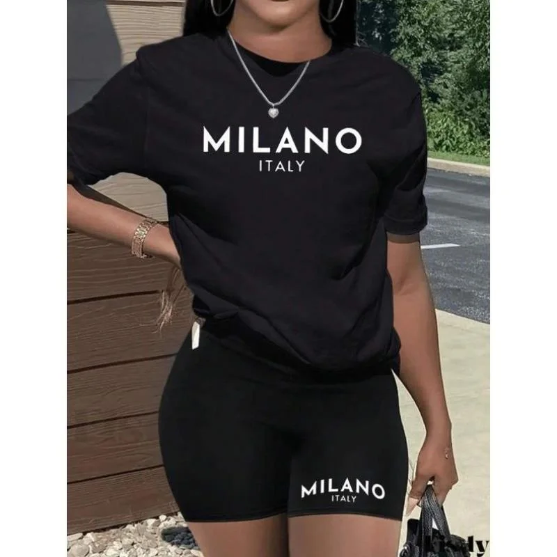 

New N 83486 Printed ort Sve And orts Simple Daily Two-Piece Set Casual Sportswear for Men Autumn Season Seven-Quarter ...