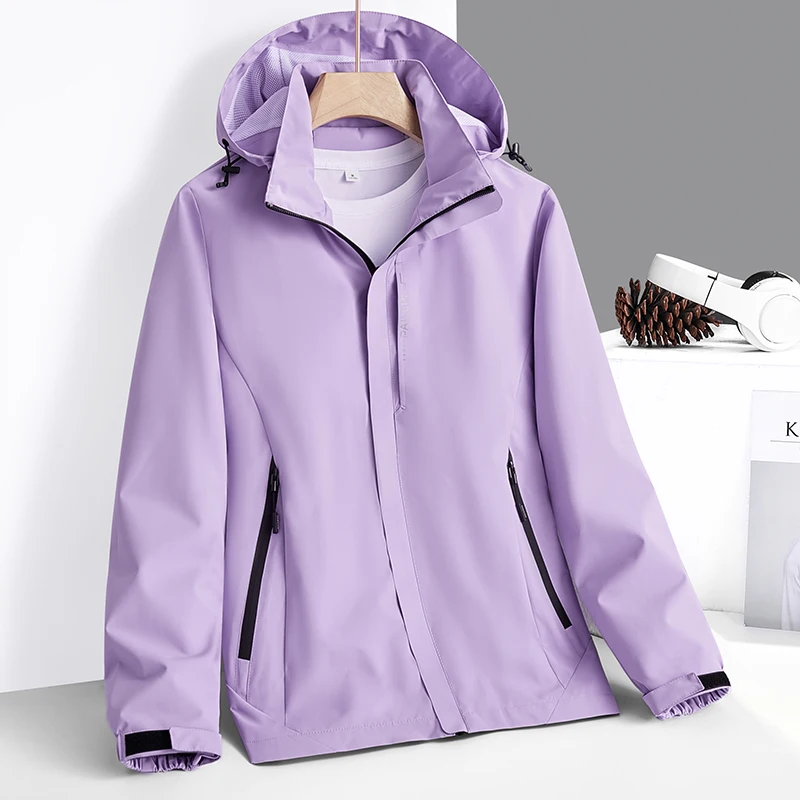 

Весенне-осенние тонкие куртки с капюшоном, мужские и женские водонепроницаемые ветрозащитные куртки, износостойкие спортивные куртки для отдыха на открытом воздухе для пар
