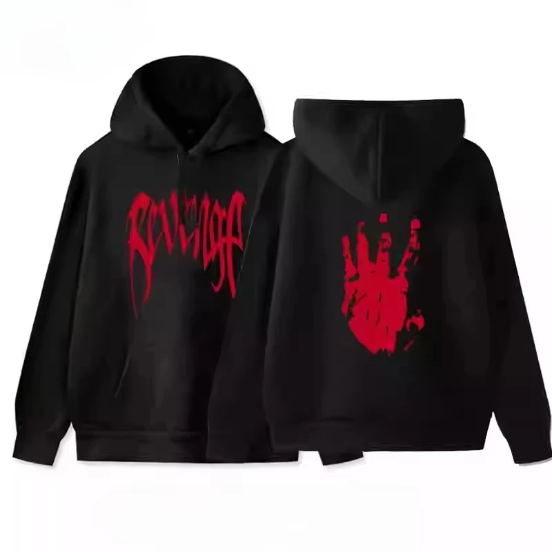 ヨーロッパとアメリカのリベンジ Xxxtentacion 同じスタイル XXX 記念男性と女性のヒップホップ フード付きラップ フード付きスウェットシャツ