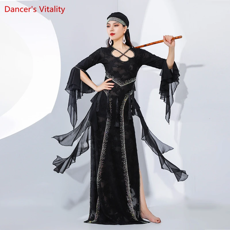 Belly Dance Performance Costume Robe for Women Baladi Saidi Belly Dancing Competition Dress Girl Oriental Clothing Dance Outfit