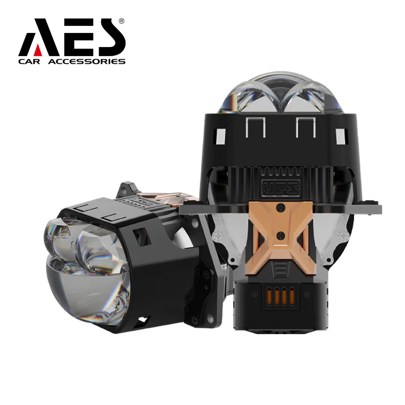 

2025 Премиум качество 3 "UX2-квадратный двойной лазерный светодиодный объектив проектора 6000K для обновления системы освещения BMW автомобильные фары