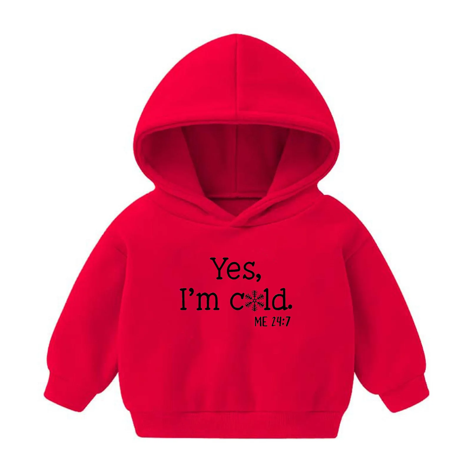 

Autumn and Winter Children's Clothing Hooded Sweatshirt with Fleece for Boys and Girls, Letter Top Hoodies Kids Clothes Girls