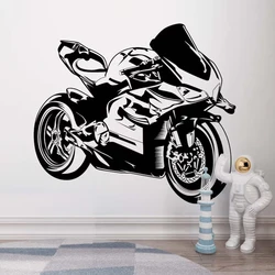 Motorcycle Wall Decal Motorcycle Wall Sticker Motorcycle Wall Decor for Home Boys Room Decor Decal Vinyl Window Decor Decal A749