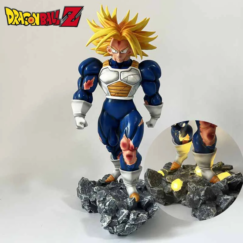 

33cm Dragon Ball Z Super Trunks Luminous Figure Gk Muscle Super Saiyan Gotenk Action Figurines Battle Ver Statue Model Doll Toy