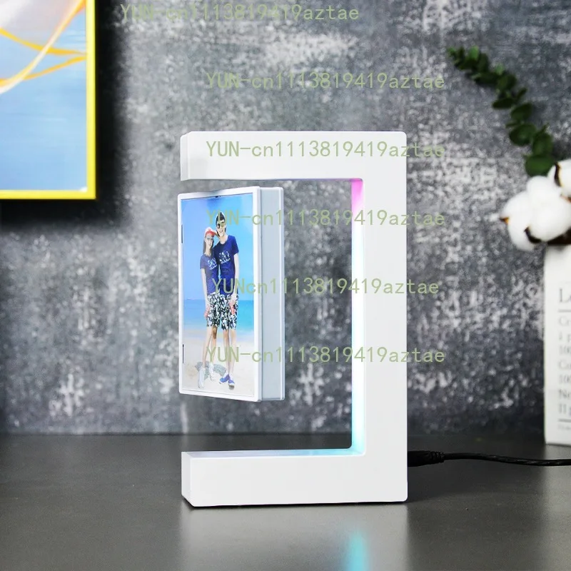Floating Photo Frame  Levitating  360 Rotating Picture Holder Home Office Desk Creative Gift for Birthday Holiday Kids Friends