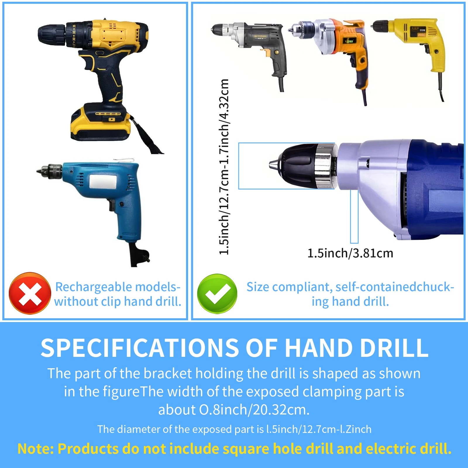 Square Hole Drill Bit Adapter for Easy Installation and Disassembly Mortise Machine, Power Tool Accessory for Drill Machines