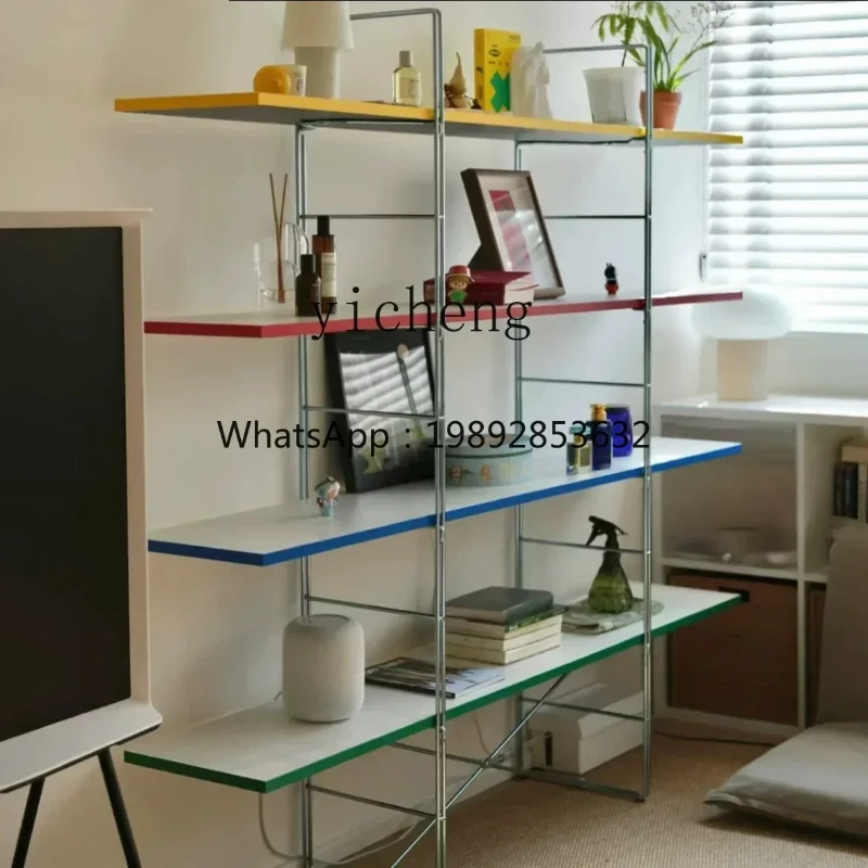 

W-7 antique 1 module combination shelf floor-to-ceiling multi-layer storage rack living room bedroom display rack