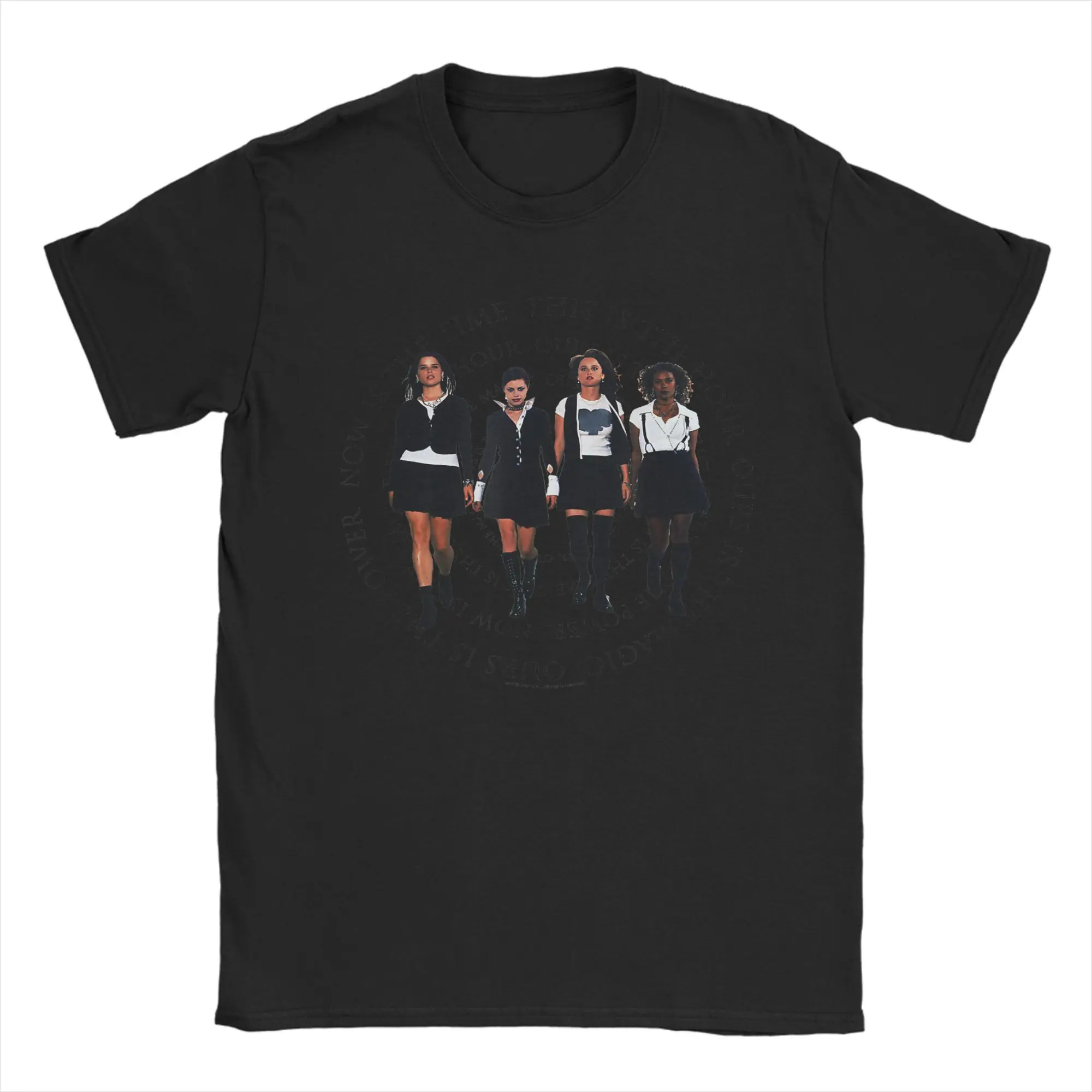 Men's The Craft Now is The Time Group Cut Out Spiral 90s Movie T Shirt  Awesome Short Sleeve Round Neck Tees Summer T-Shirt