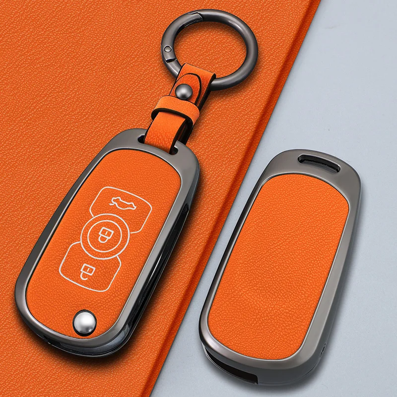 Metal Car Folding Key Case for Buick Verano Encore GX GL6 2018 2019 2020 for Opel Vauxhall Astra K Corsa Key Cover Accessories