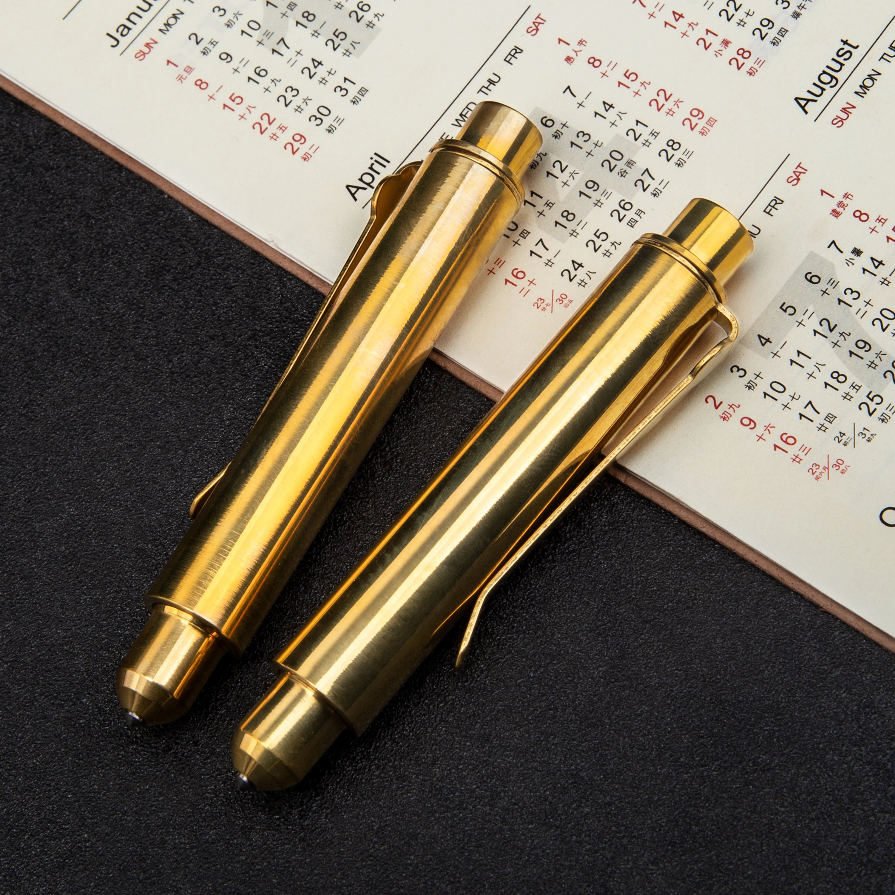 Imagem -05 - Multifuncional Brass Tactical Pen Portátil ao ar Livre Janela Quebrada Ferramentas de Autoproteção Presente Edc