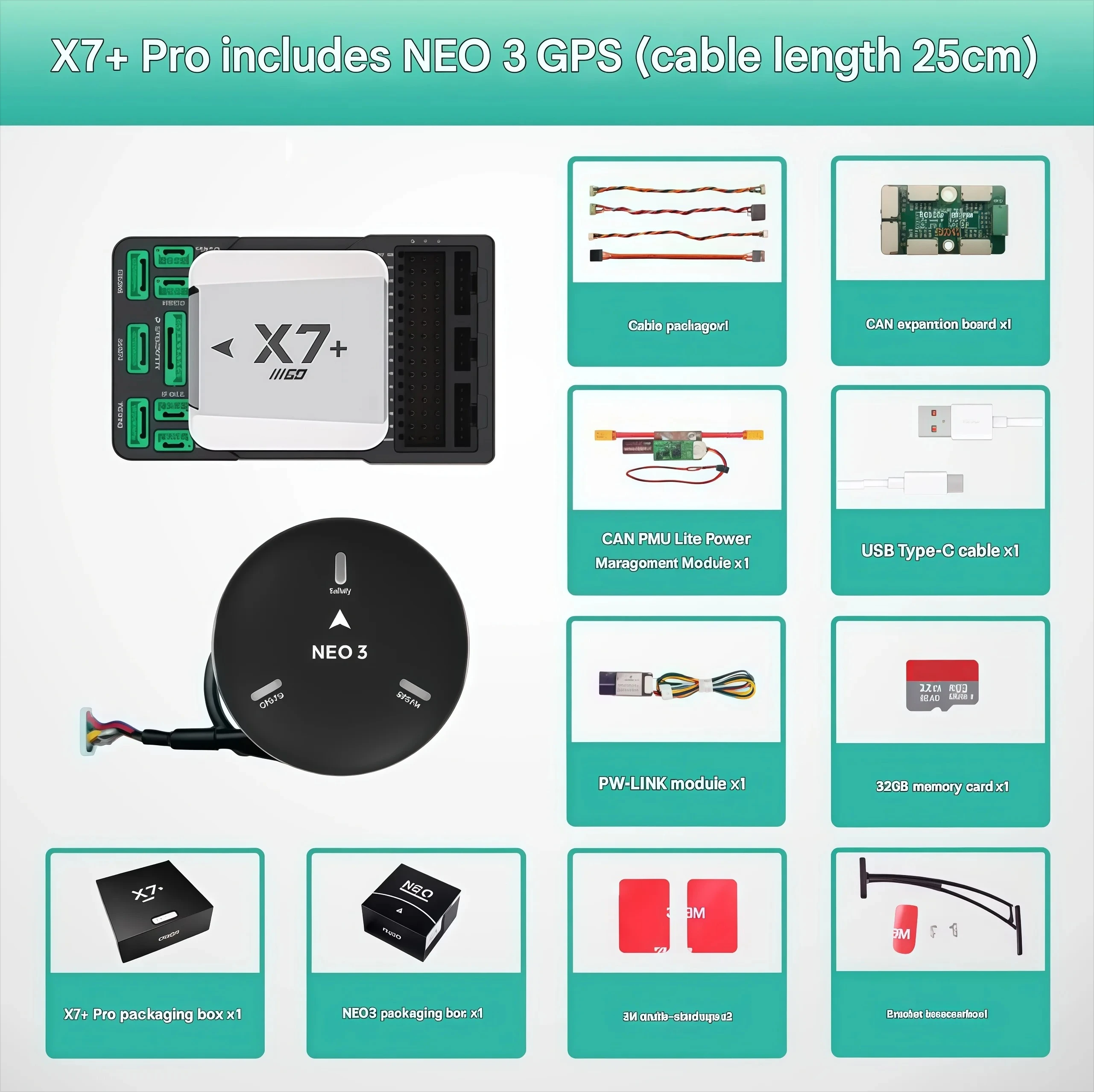 NEO 3 GPS 25cm