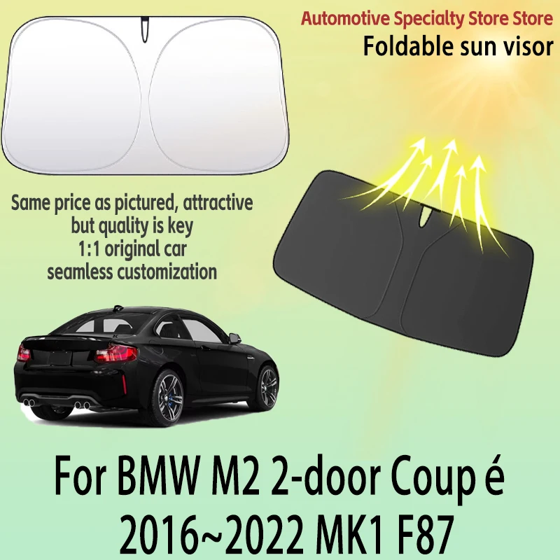 

For BMW M2 2-door Coupé 2016~2022 F87 Front Windshield Sunshade Privacy curtain Car Sun Visor High quality Auto Heat Accessorie