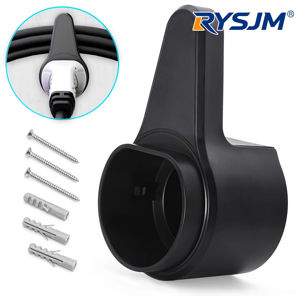 

Type 2 EV Charger Holder Charger Plug Holder For Electric Car Charging Gun Vehicle Socket Cable Extra Protection Leading Wallbox