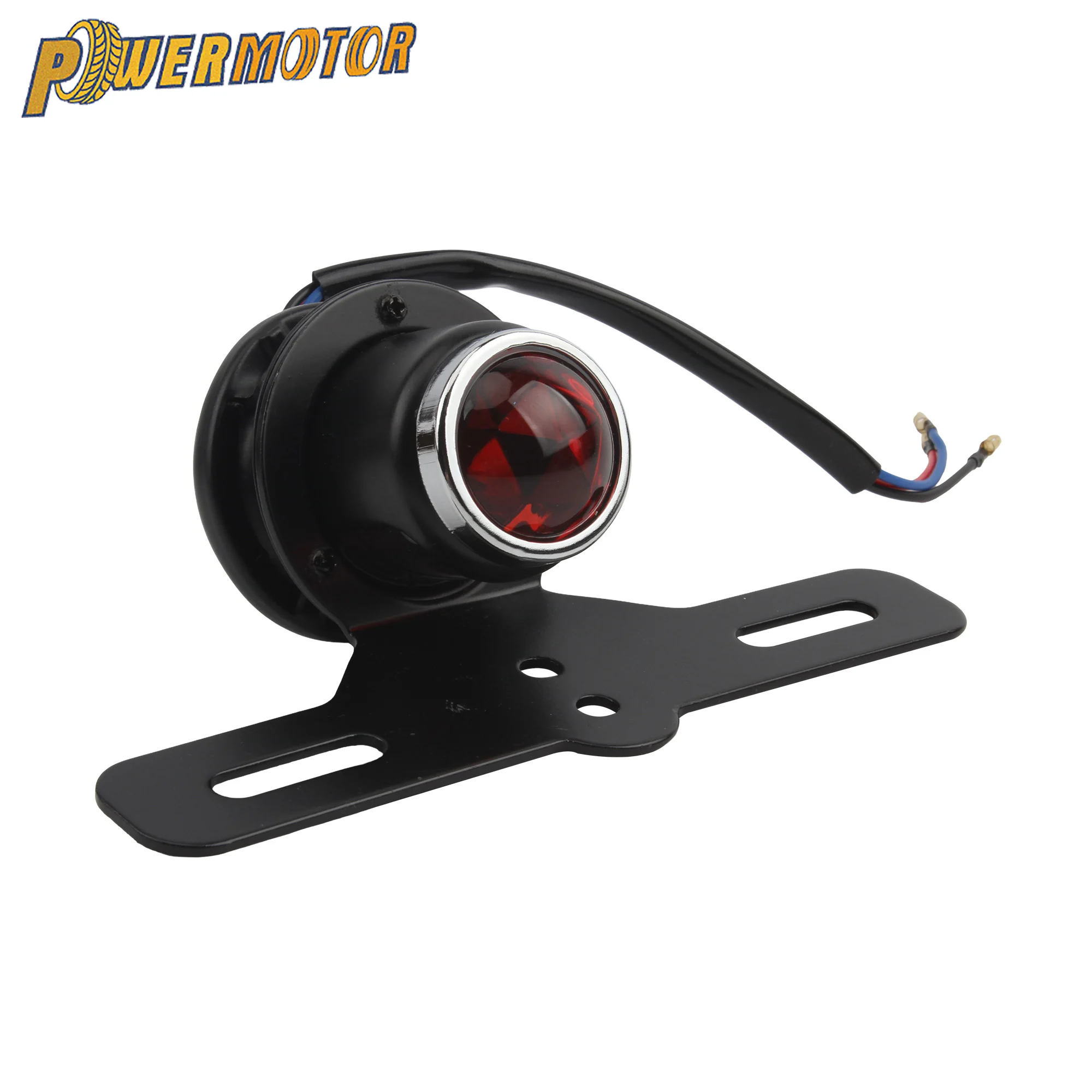 

For Harley Motorcycle Brake Light Tail Light Modified Accessories Cafe Racer Motorbike Ruby Round Rear Brake Lamp Taillight