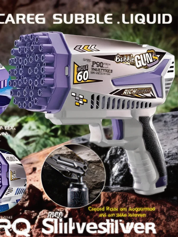 لعبة نفخ فقاعات الشاطئ للأطفال الأكثر مبيعًا في الصيف الأمريكي، مسدس لعبة الفقاعات المفضل للأولاد والبنات في الهواء الطلق، يجب اقتناؤه